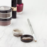 Mineral Eyebrow Powder & Angled Brush Dark Brown