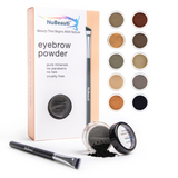 Mineral Eyebrow Powder & Angled Brush Cool Ebony