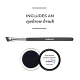 Mineral Eyebrow Powder & Angled Brush Cool Ebony
