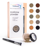 Mineral Eyebrow Powder & Angled Brush Light Brown