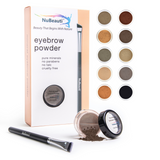 Mineral Eyebrow Powder & Angled Brush Dark Brown