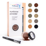 Mineral Eyebrow Powder & Angled Brush Dark Auburn
